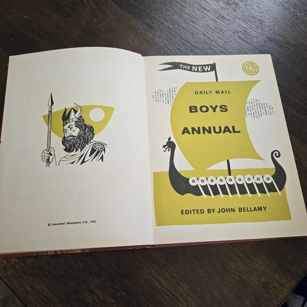 The New Daily Mail Boys Annual 1962 Hardcover Vintage Book